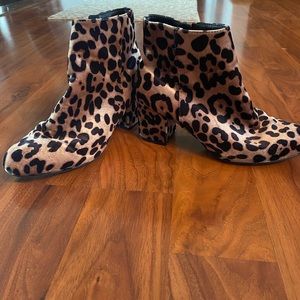 Cheetah Print Booties